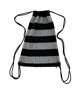STRIPE KNIT BACKPACK